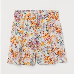 Linen blend Pull-on Shorts